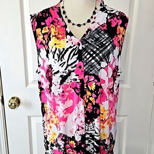 Christopher & Banks floral blouse